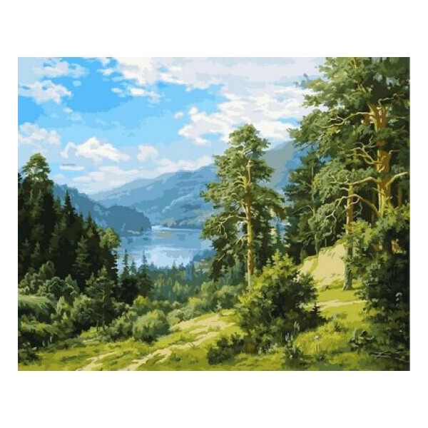 

Картина по номерам Прекрасный вид на реку, 40x50 см., Babylon Premium
