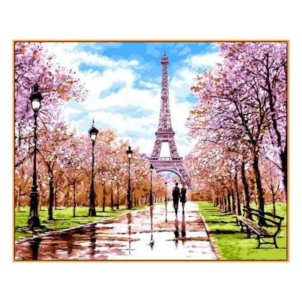 

Картина по номерам Апрель в Париже, 40x50 см., Babylon Premium