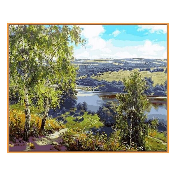 

Картина по номерам Дорога к реке, 40x50 см., Babylon Premium