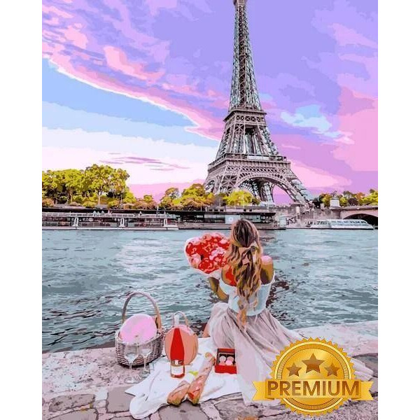 

Картина по номерам Свидание в Париже, 40x50 см., Babylon Premium