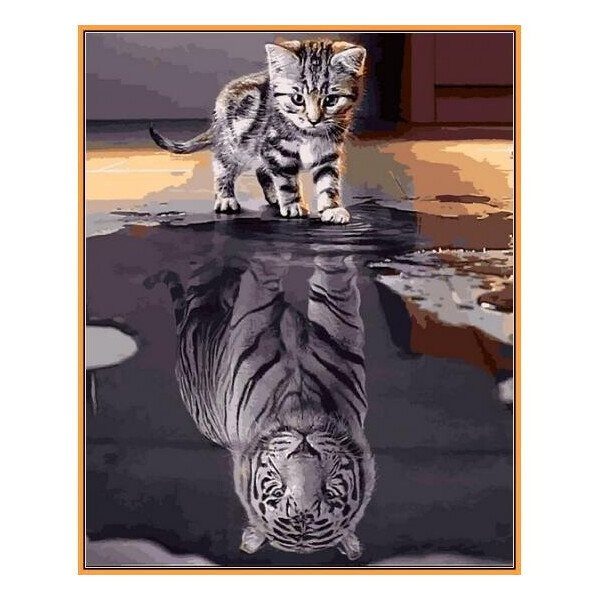 

Картина по номерам Душа тигра, 40x50 см., Babylon Premium