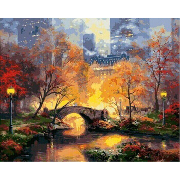 

Картина по номерам Магия вечернего парка, 40x50 см., Babylon Premium