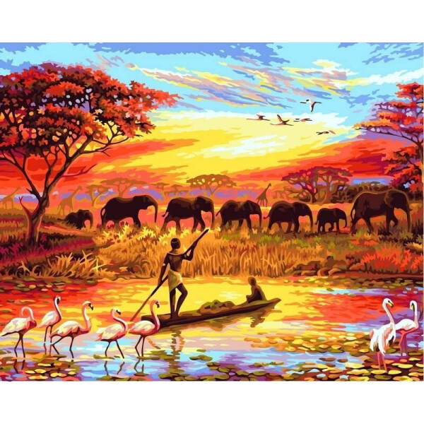 

Картина по номерам Зака над нилом, 40x50 см., Babylon Premium