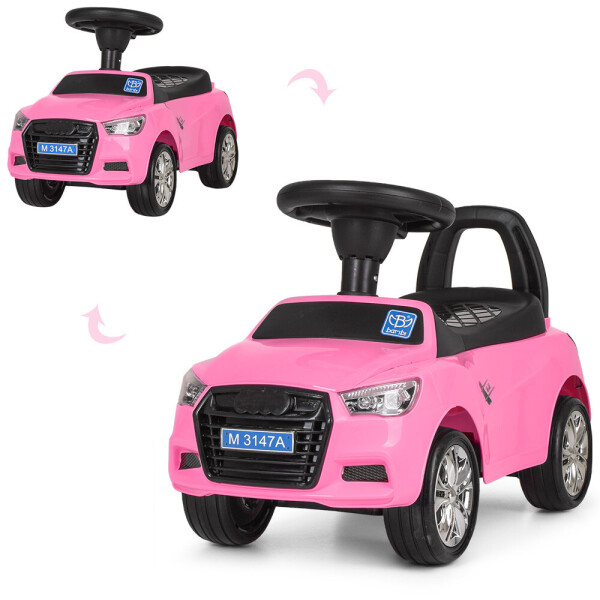 

Каталка-толокар M 3147A(MP3)-8 розовый BAMBI