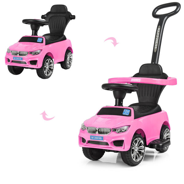 

Каталка-толокар M 3503B(MP3)-8 розовый BAMBI