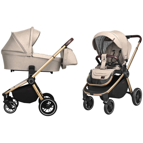 

Коляска универсальная CARRELLO Epica CRL-8510 (2in1) Almond Beige +дождевик