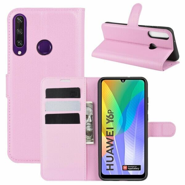 

Чехол-книжка Deexe Book Type для Huawei Y6p - Pink
