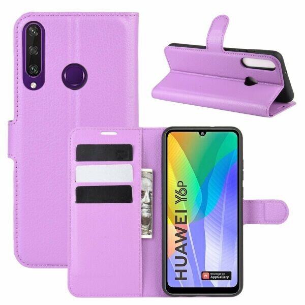 

Чехол-книжка Deexe Book Type для Huawei Y6p - Purple
