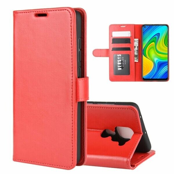 

Чехол-книжка Deexe Wallet Style для Xiaomi Redmi Note 9 / Redmi 10X - Red