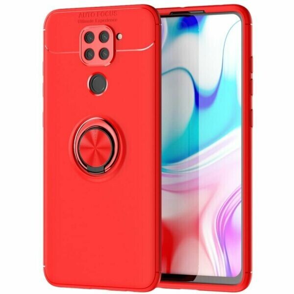 

Защитный чехол UniCase Magnetic Ring для Xiaomi Redmi Note 9 / Redmi 10X - Red