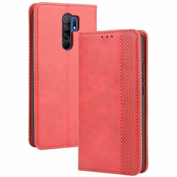 

Чехол Deexe Retro Style для Xiaomi Redmi 9 - Red