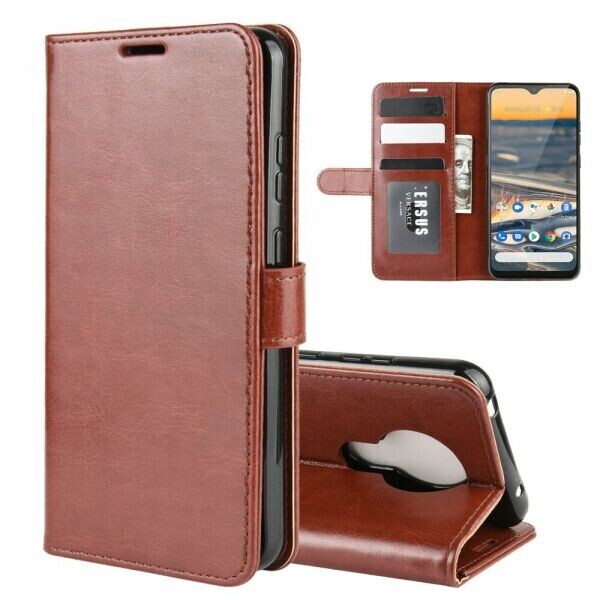 

Чехол-книжка Deexe Wallet Style для Nokia 5.3 - Brown