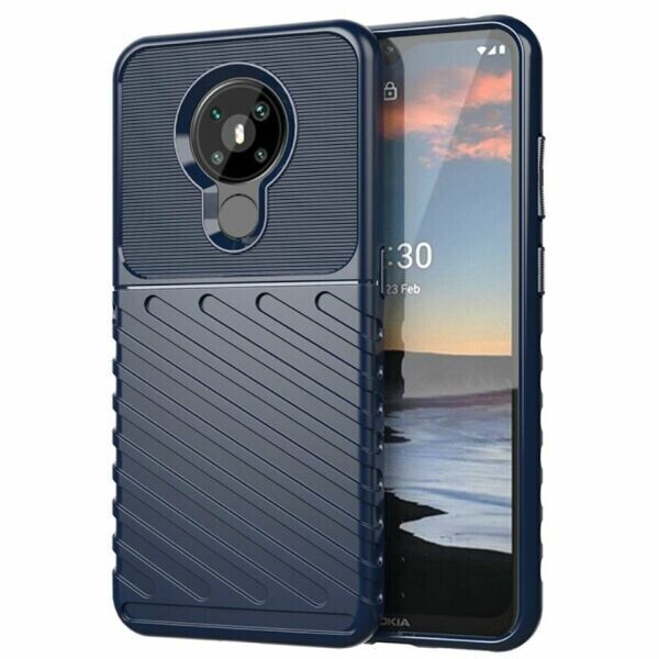 

Защитный чехол Deexe Thunder Series для Nokia 5.3 - Blue