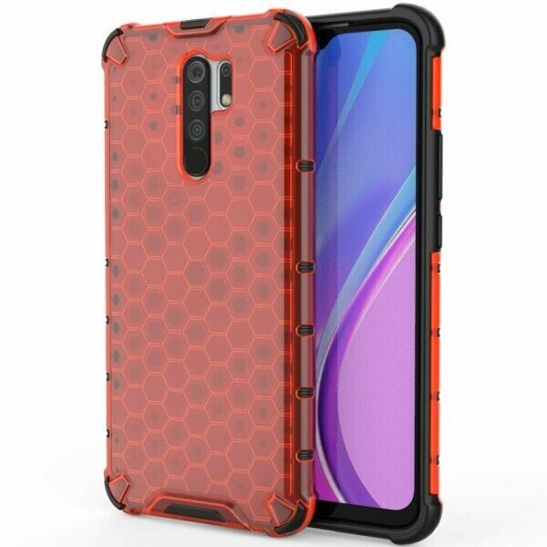 

Защитный чехол Deexe Honeycomb Series для Xiaomi Redmi 9 - Red