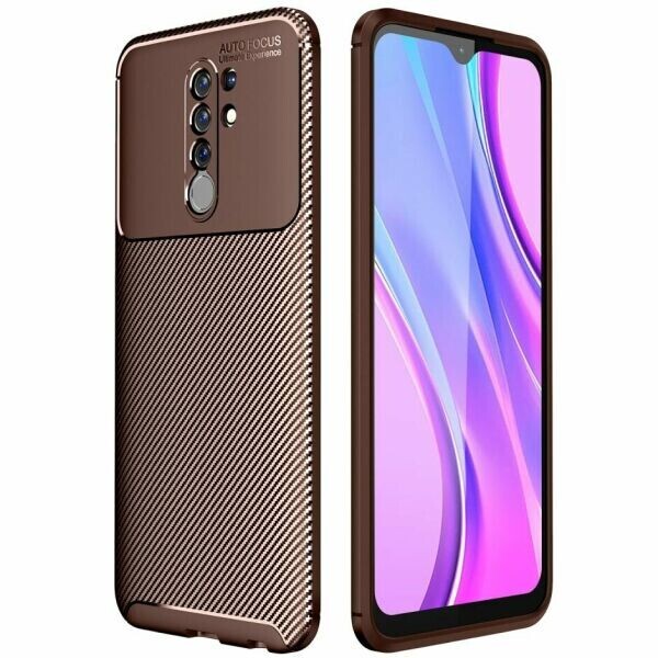 

Защитный чехол Deexe Fusion для Xiaomi Redmi 9 - Brown