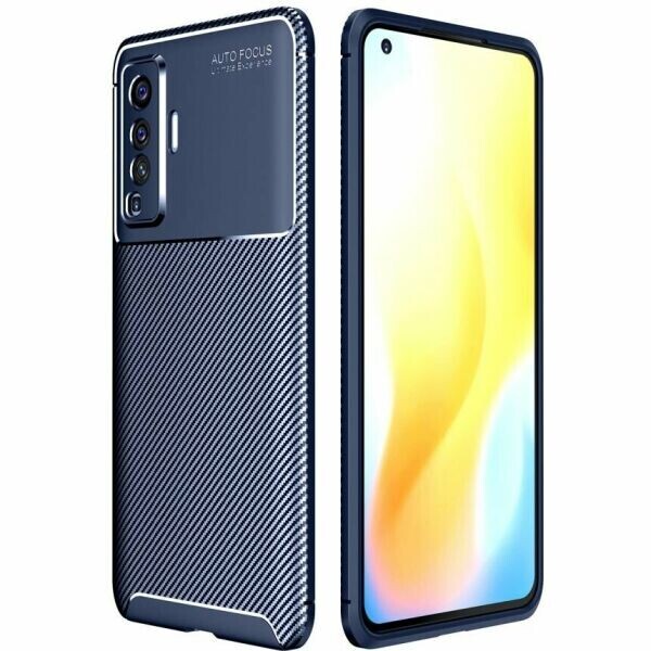 

Защитный чехол Deexe Fusion для VIVO X50 - Blue