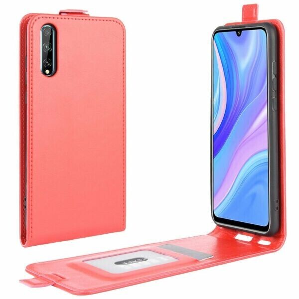 

Чехол Deexe Flip Case для Huawei P Smart S - Red