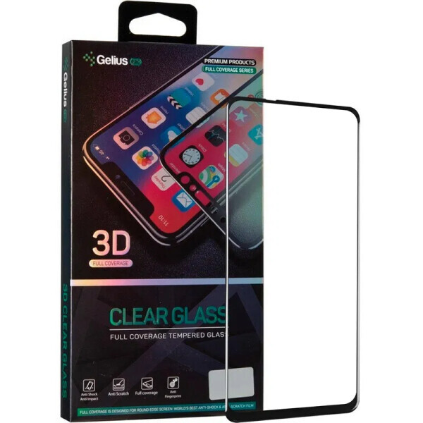 

Защитное стекло Gelius Pro 3D Full Glue для Xiaomi Redmi Note 9 - Black