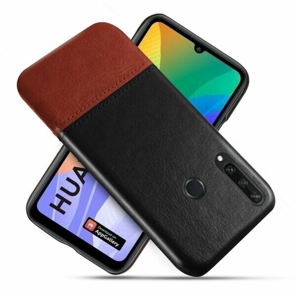 

Защитный чехол KSQ Dual Color для Huawei Y6p - Black / Dark Brown