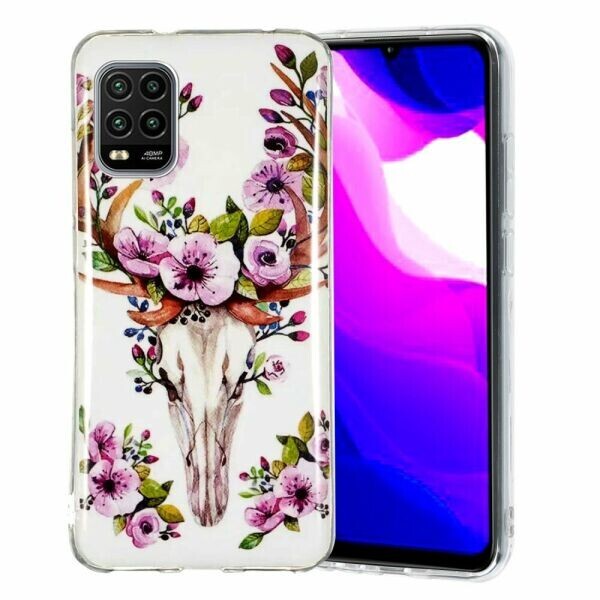 

Силиконовый (TPU) чехол Deexe LumiCase для Xiaomi Mi 10 Lite - Flowered Elk