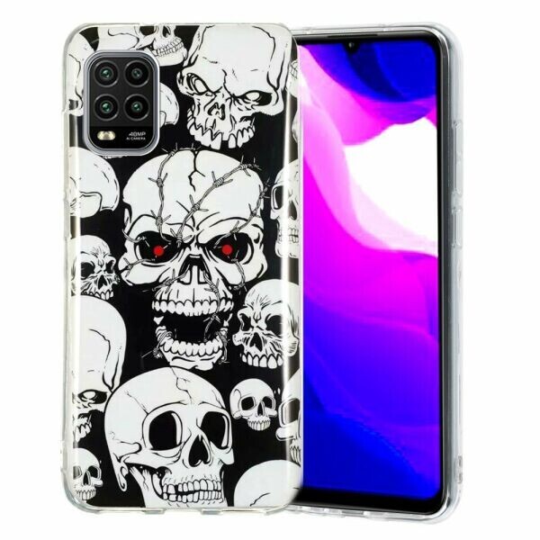 

Силиконовый (TPU) чехол Deexe LumiCase для Xiaomi Mi 10 Lite - Cool Skulls