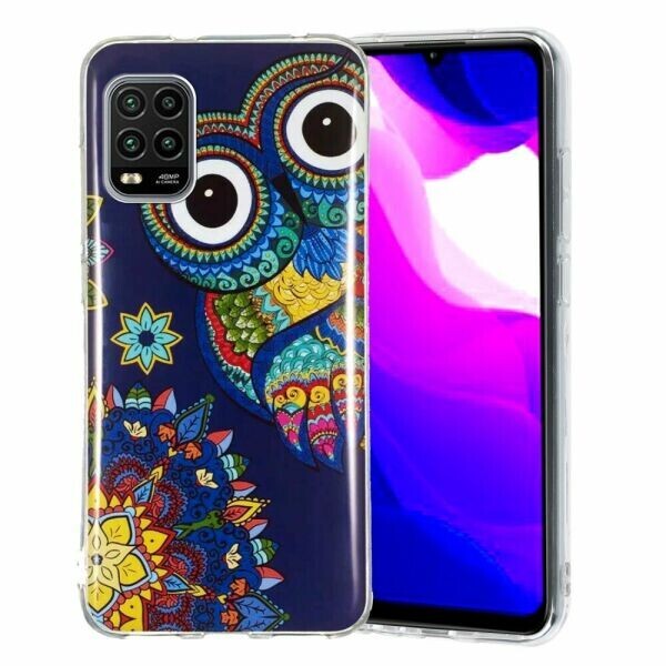 

Силиконовый (TPU) чехол Deexe LumiCase для Xiaomi Mi 10 Lite - Owl Pattern