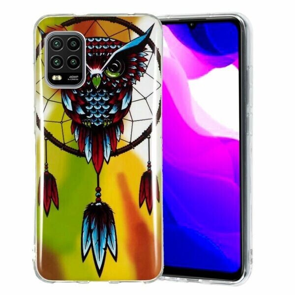 

Силиконовый (TPU) чехол Deexe LumiCase для Xiaomi Mi 10 Lite - Owl Dream Catcher