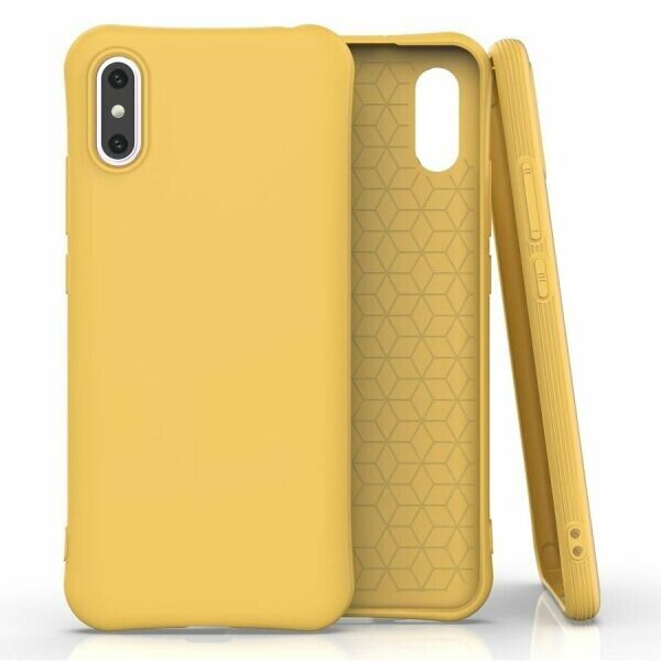 

Силиконовый (TPU) чехол Deexe Matte Case для Xiaomi Redmi 9A - Yellow