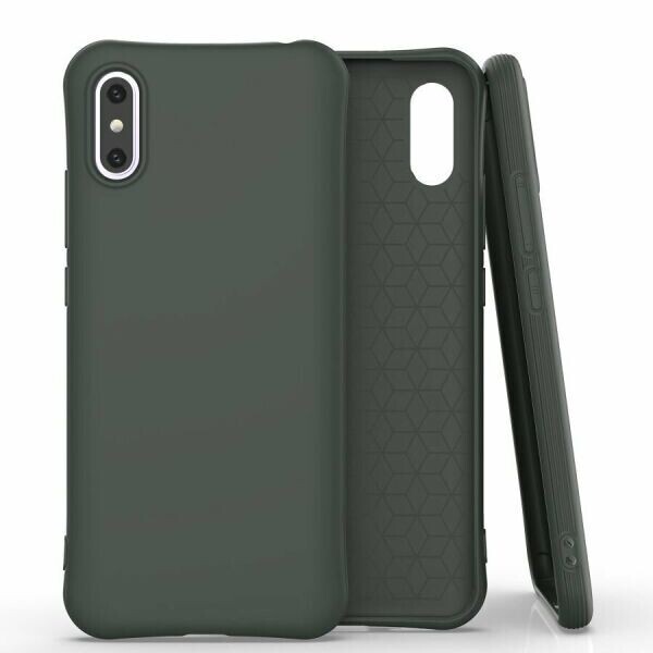 

Силиконовый (TPU) чехол Deexe Matte Case для Xiaomi Redmi 9A - Dark Green