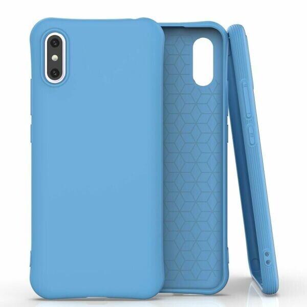 

Силиконовый (TPU) чехол Deexe Matte Case для Xiaomi Redmi 9A - Blue