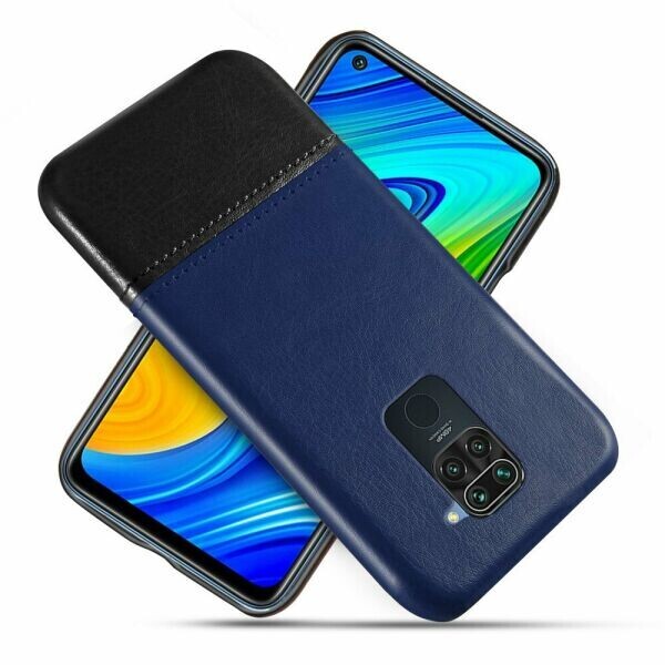 

Защитный чехол KSQ Dual Color для Xiaomi Redmi Note 9 / Redmi 10X - Black / Blue