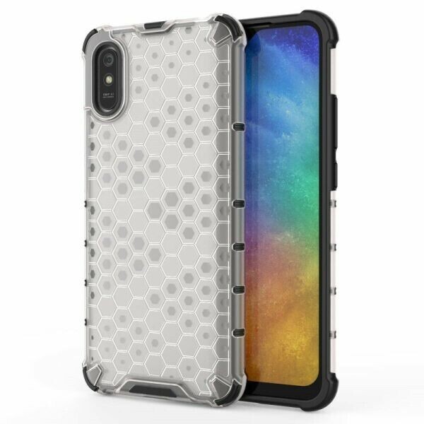 

Защитный чехол Deexe Honeycomb Series для Xiaomi Redmi 9A - White