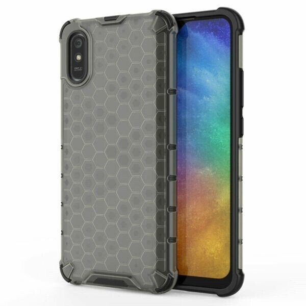 

Защитный чехол Deexe Honeycomb Series для Xiaomi Redmi 9A - Grey