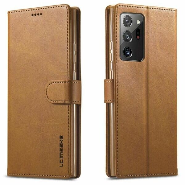 

Чехол LC.IMEEKE Wallet Case для Samsung Galaxy Note 20 - Brown