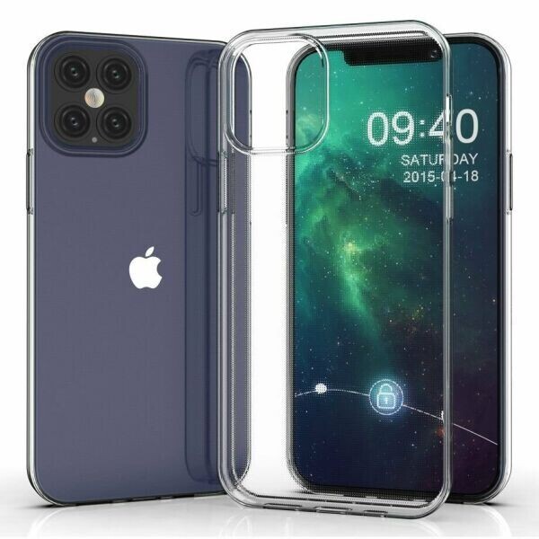 

Силиконовый (TPU) чехол Deexe UltraThin для Apple iPhone 12 Pro / iPhone 12 Max - Transparent