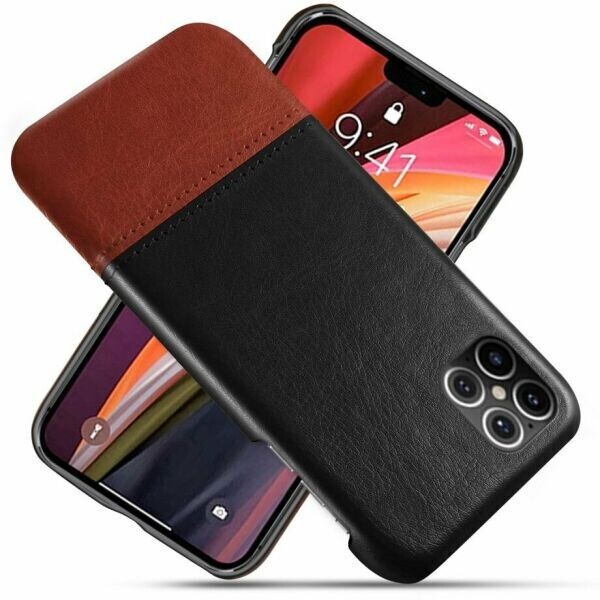 

Защитный чехол KSQ Dual Color для Apple iPhone 12 - Black / Dark Brown