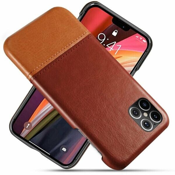 

Защитный чехол KSQ Dual Color для Apple iPhone 12 - Dark Brown / Light Brown