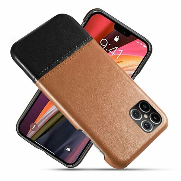 

Защитный чехол KSQ Dual Color для Apple iPhone 12 Pro / iPhone 12 Max - Brown / Black