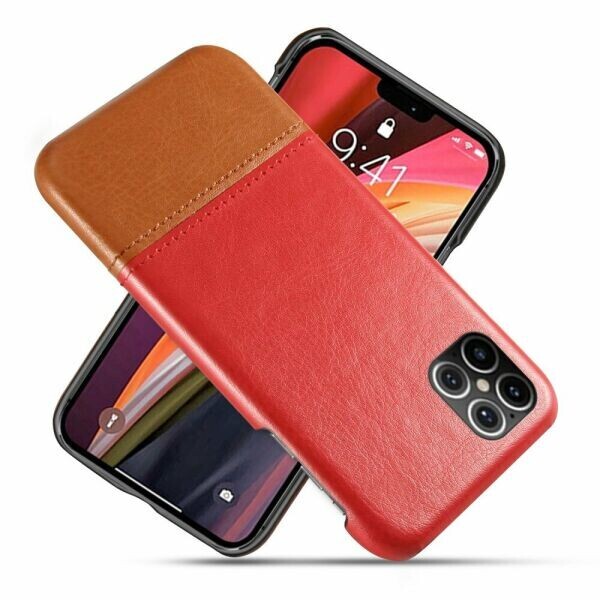 

Защитный чехол KSQ Dual Color для Apple iPhone 12 Pro / iPhone 12 Max - Red / Brown