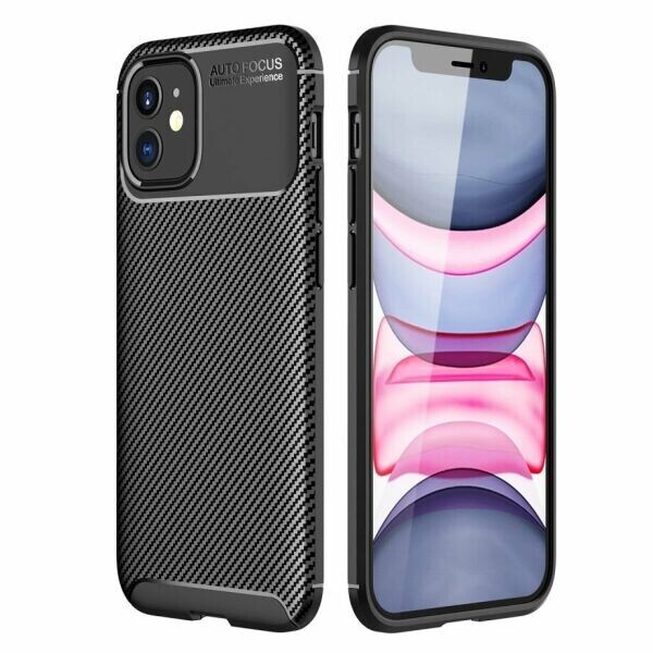 

Защитный чехол Deexe Fusion для Apple iPhone 12 - Black