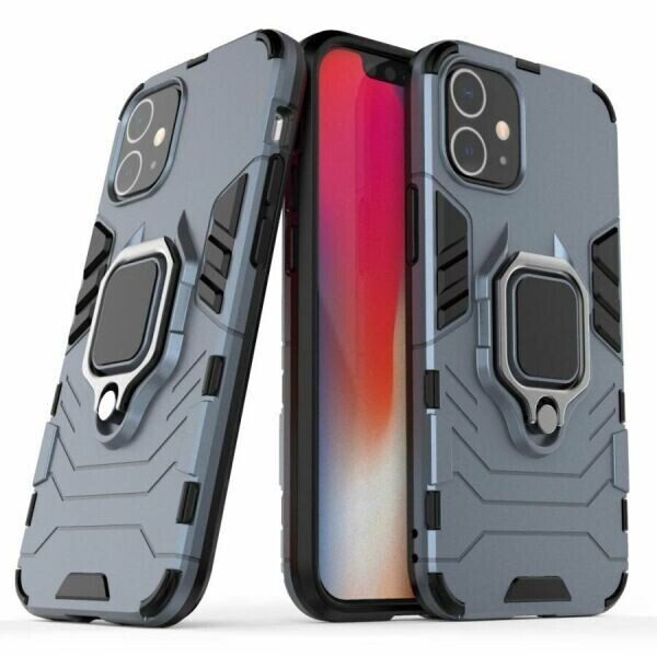 

Защитный чехол Deexe Hybrid Case для Apple iPhone 12 - Blue