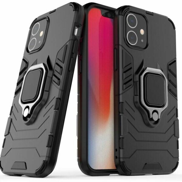 

Защитный чехол Deexe Hybrid Case для Apple iPhone 12 Pro / iPhone 12 Max - Black