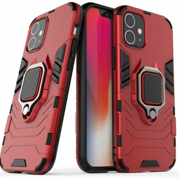 

Защитный чехол Deexe Hybrid Case для Apple iPhone 12 Pro / iPhone 12 Max - Red
