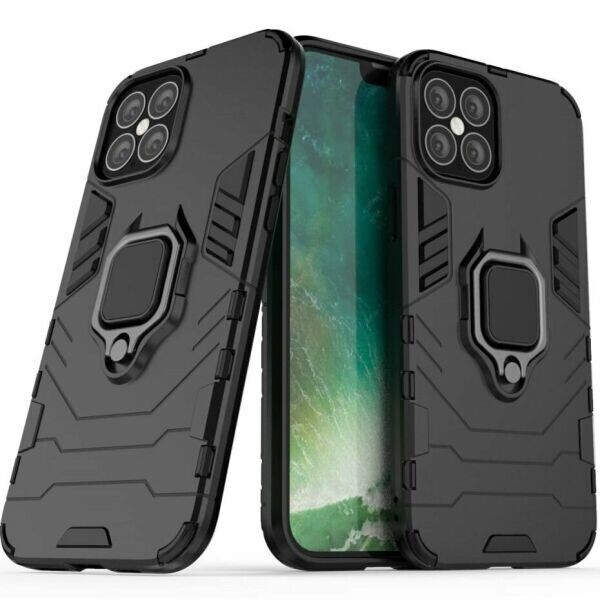 

Защитный чехол Deexe Hybrid Case для Apple iPhone 12 Pro Max - Black