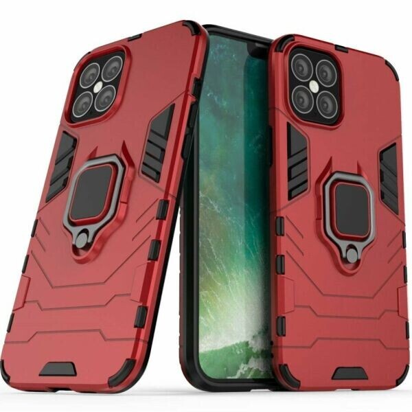 

Защитный чехол Deexe Hybrid Case для Apple iPhone 12 Pro Max - Red