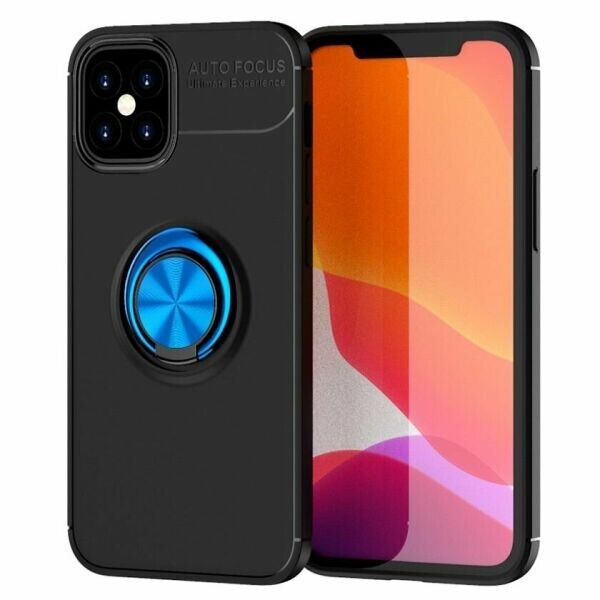 

Защитный чехол UniCase Magnetic Ring для Apple iPhone 12 - Black / Blue