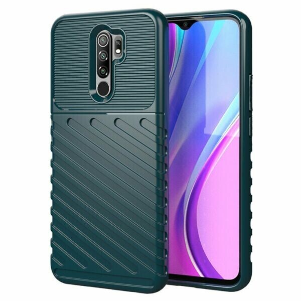 

Защитный чехол Deexe Thunder Series для Xiaomi Redmi 9 - Green