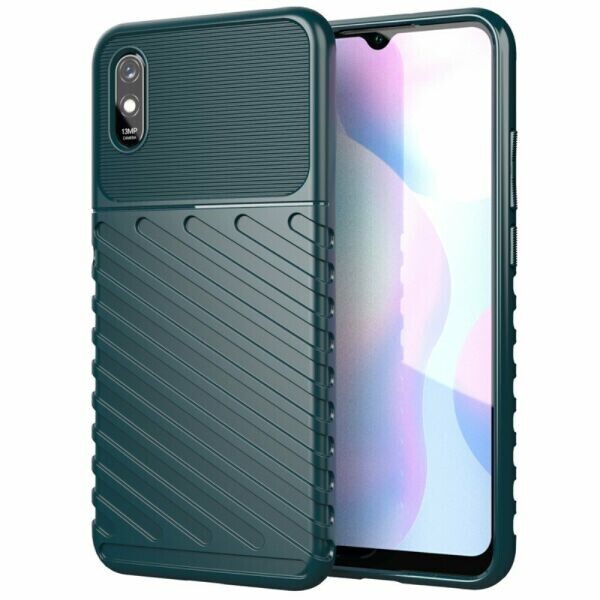 

Защитный чехол Deexe Thunder Series для Xiaomi Redmi 9A - Green
