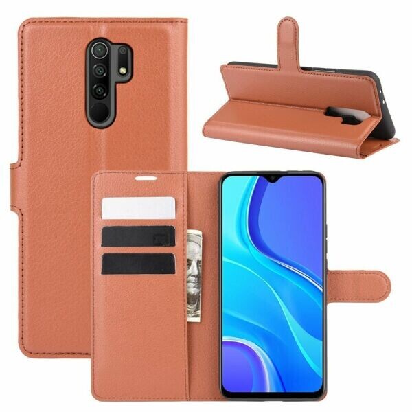 

Чехол-книжка Deexe Book Type для Xiaomi Redmi 9 - Brown