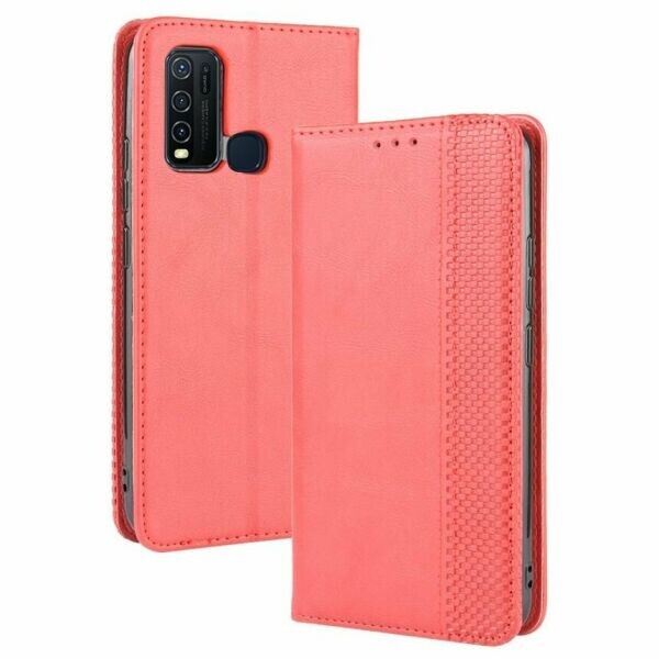 

Чехол Deexe Retro Style для VIVO Y30 - Red
